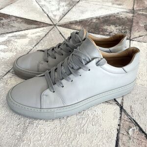 M.Gemi The Palestra Leather Minimalist Gray Sneaker Size 41 Us 10
